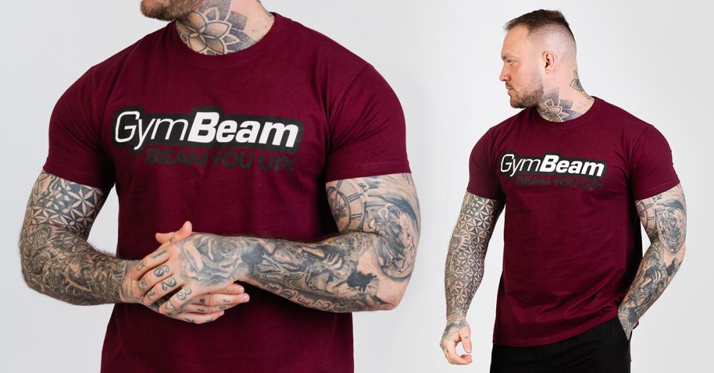 Beam T-Shirt Bordo - GymBeam