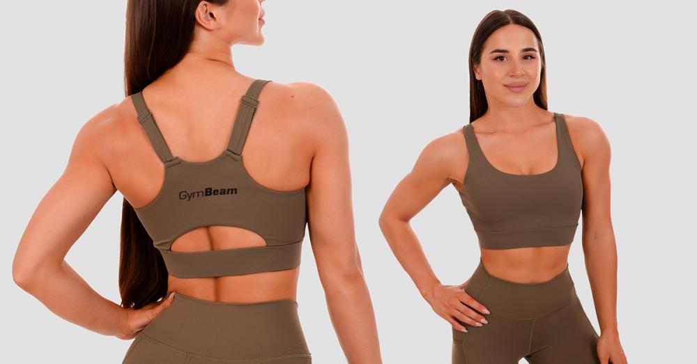 Sportski grudnjak Cut-Out Olive - GymBeam