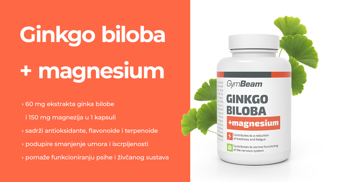 Ginko Biloba + Magnezij - GymBeam