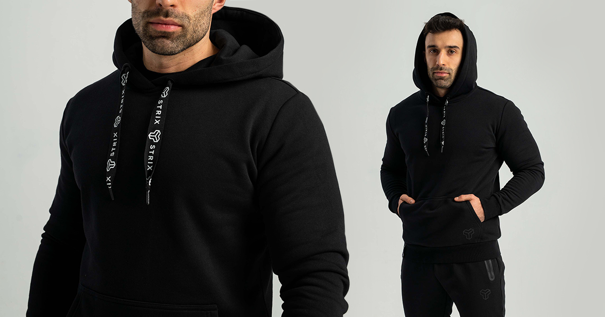 Mikina Hoodie Aster black - STRIX